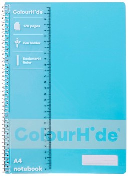ColourHide-A4-120-Page-Spiral-Notebook-Sky-Blue on sale