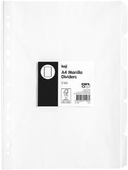 Keji-5-Tab-Manilla-Dividers on sale