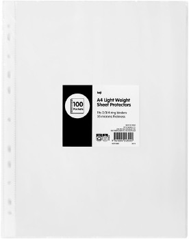 Keji+100+Pack+A4+Sheet+Protectors