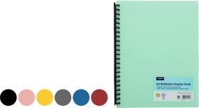 J.Burrows+A4+Refillable+20+Pocket+Display+Book