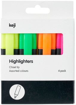 Keji-Highlighters-4-Pack on sale