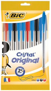 Bic+Cristal+Original+Ballpoint+Pens+10+Pack