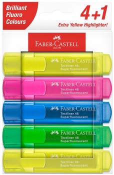 Faber-Castell-Textliner-Highlighters-5-Pack on sale