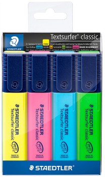 Staedtler+Textsurfer+Classic+Highlighters+4+Pack