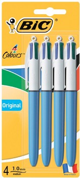 Bic+4+Colour+Ballpoint+Pens+4+Pack