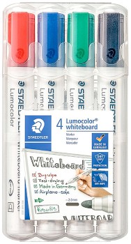 Staedtler-Lumocolor-Whiteboard-Markers-4-Pack on sale