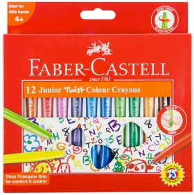 Faber-Castell-Junior-Twistable-Crayons-12-Pack on sale