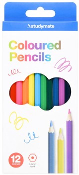 Studymate+Coloured+Pencils+12+Pack%5E