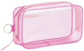 Soeru-Transparent-Box-Pencil-Case-Pink on sale
