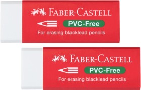 Faber-Castell+PVC+Free+Eraser+2+Pack