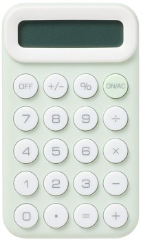 NEW-Studymate-Pastel-Ombre-Pocket-Calculator-Green on sale
