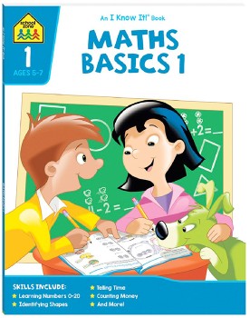Schoolzone-Maths-Workbook-Basics-1 on sale