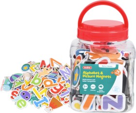 Kadink+78+Pack+Alphabet+%26amp%3B+Picture+Magnet+Jar