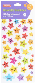 Kadink-Novelty-Sticker-Emoji-Star-Design on sale