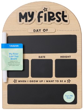 Studymate+My+First%2FLast+Day+Board