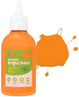 Kadink+Washable+Bright+Poster+Paint+250mL+-+Orange