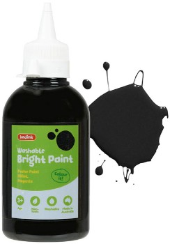 Kadink-Washable-Bright-Poster-Paint-250mL-Black on sale