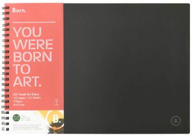 Born-A3-120-Page-Visual-Art-Diary on sale