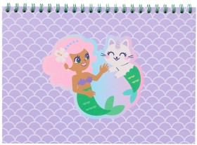Studymate-Purrmaid-Sketch-Book on sale