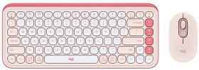 Logitech-POP-Icon-Keyboard-and-Mouse-Combo-Rose on sale