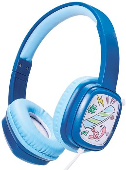 Studymate+Kids+Wired+DIY+Headphones+-+Blue