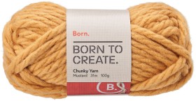 Born+Chunky+Yarn+100g+Mustard