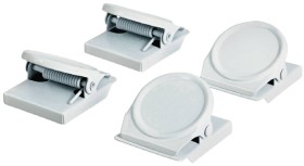 J.Burrows+Magnetic+Clips+Round+White+4+Pack