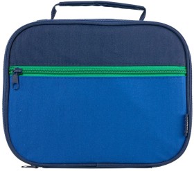 Studymate+Round+Edge+Rectangle+Lunch+Bag+Blue%2FGreen