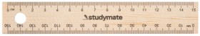 Studymate-Wooden-Ruler-15cm on sale