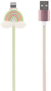 Studymate-USB-A-to-Lightning-Cable-1m-Cartoon-Rainbow on sale