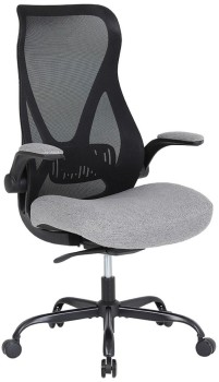 J.Burrows+Kingston+Ergonomic+Fabric+Chair+Grey