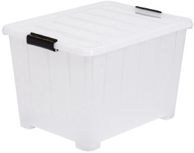 Keji+60L+Storage+Container+Translucent+White