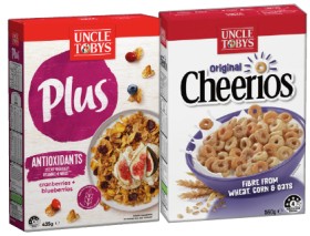 Uncle+Tobys+Plus+Cereal+410-435g+or+Cheerios+520-560g+Selected+Varieties