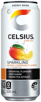 Celsius+Sparkling+Energy+Drink+330mL+Selected+Varieties
