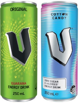 V+Energy+Drink+250mL+Selected+Varieties