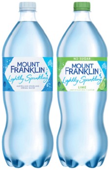 Mount+Franklin+Lightly+Sparkling+Water+1.25+Litre+Selected+Varieties