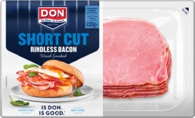 Don-Short-Cut-Rindless-Bacon-220g on sale