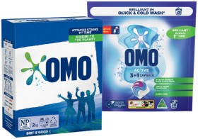 OMO+Laundry+Liquid+2+Litre%2C+Powder+2kg+or+Capsules+28+Pack+Selected+Varieties