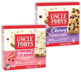 Uncle+Tobys+Muesli+Bars+5%E2%80%916+Pack+Selected+Varieties