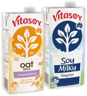 Vitasoy+Unsweetened+or+Milky+Long+Life+UHT+Milk+1+Litre+Selected+Varieties