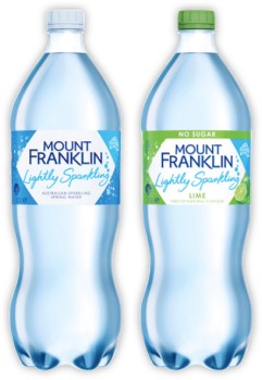 Mount+Franklin+Lightly+Sparkling+Water+1.25+Litre+Selected+Varieties
