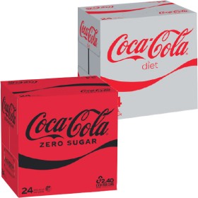 Coca-Cola-Classic-Zero-Sugar-or-Diet-Soft-Drink-Varieties-24-x-375ml on sale
