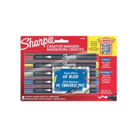 Sharpie-Creative-Acrylic-Markers-Bullet-Tip-Pk-5 on sale