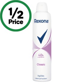 Rexona-48hr-Antiperspirant-Deodorant-250ml on sale