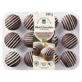 Woolworths+Mini+Chocolate+Cupcakes+Pk+12