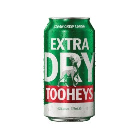 Tooheys-Extra-Dry-Lager-Block-Cans-30x375mL on sale
