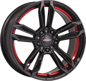Speedy-Wheels-Redback-15x65-Piano-BlackRed-Under on sale