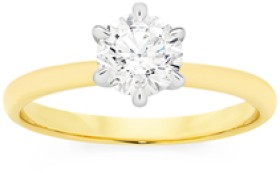 Alora-10ct-Gold-1-Carat-Lab-Grown-Diamond-Solitaire-Ring on sale