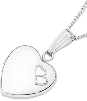 Sterling-Silver-13mm-Double-Heart-Locket on sale
