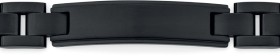 Stainless-Steel-21cm-Black-Plait-Matte-Identity-Gents-Bracelet on sale